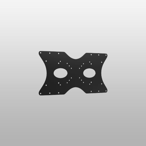 Steel VESA Mount Adapter Plate Bracket for Screens 32" to 55" LED LCD,Allows 100x100, 200x200 Convert to 400 x 200 mm Patterns
