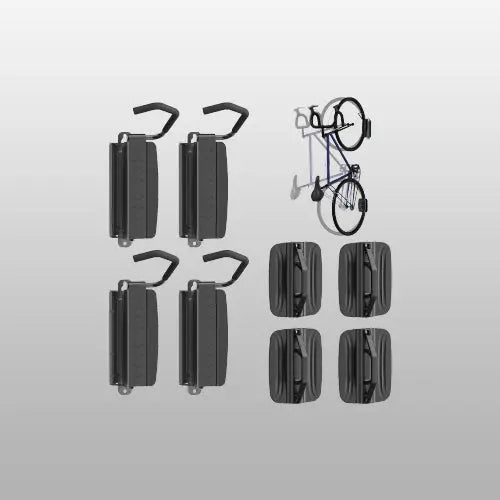 Fahrrad Wandhalterung Vertikal Schwenkbar Fahrradständer - Fahrradhalterung für Wand für Garagen und Innenräume,Platzsparende und Einfach Aufzuhängende Fahrradaufhängung Wand,Tragkraft 35kg(4 St.) PUTORSEN