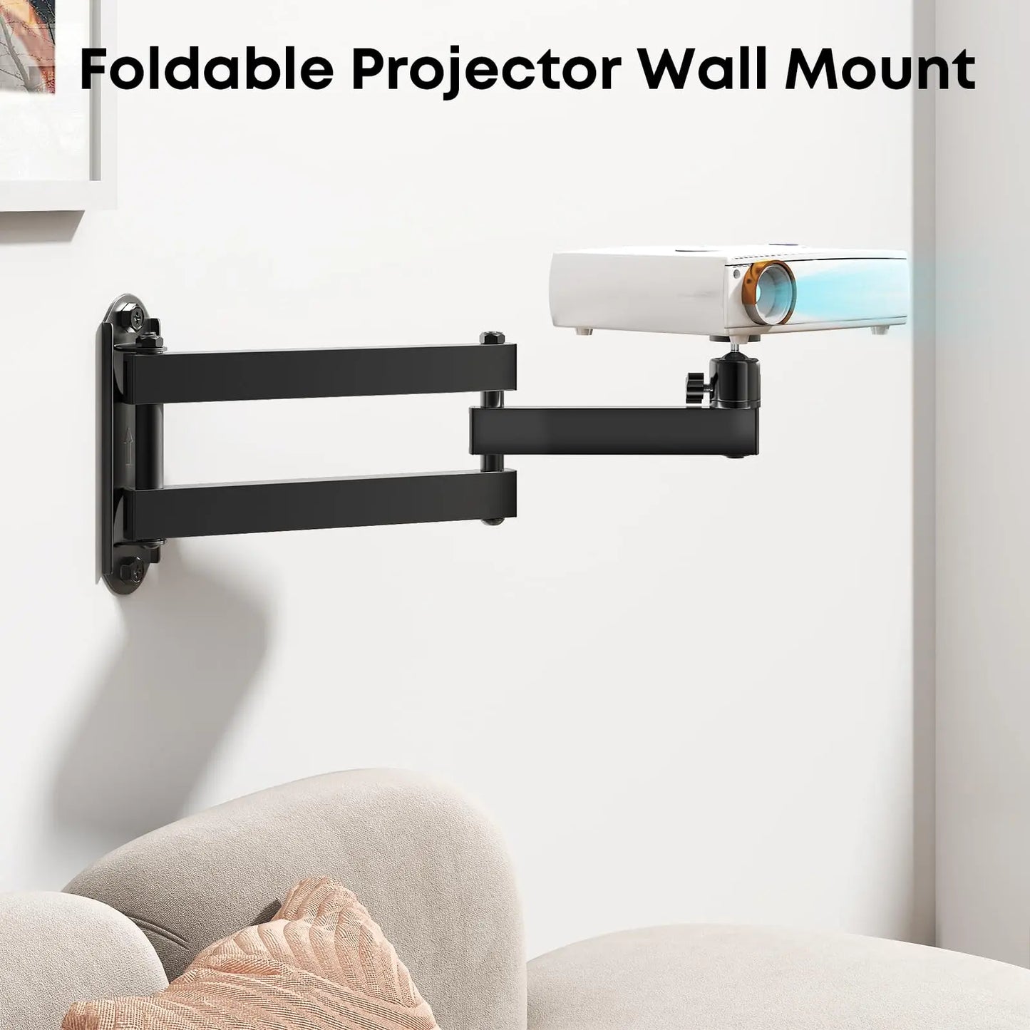 Foldable Projector Wall Mount - Ceiling Wall Projector Mount PUTORSEN