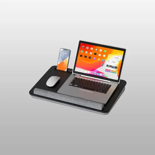 Laptopkissen für Bett - Laptopunterlage mit Handgelenkauflage und Telefonhalter für max. 17,3 Zoll Notebook, Laptop Kissen Lapdesk für Homeoffice, Lernen und Entspannung PUTORSEN