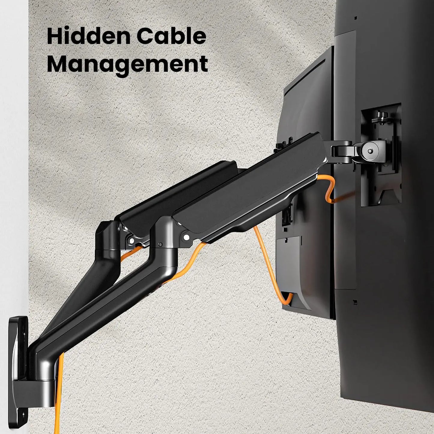MounTeck Monitor Wall Mount 2 Monitors for 17-32 Inch Flat Curved Screens PUTORSEN