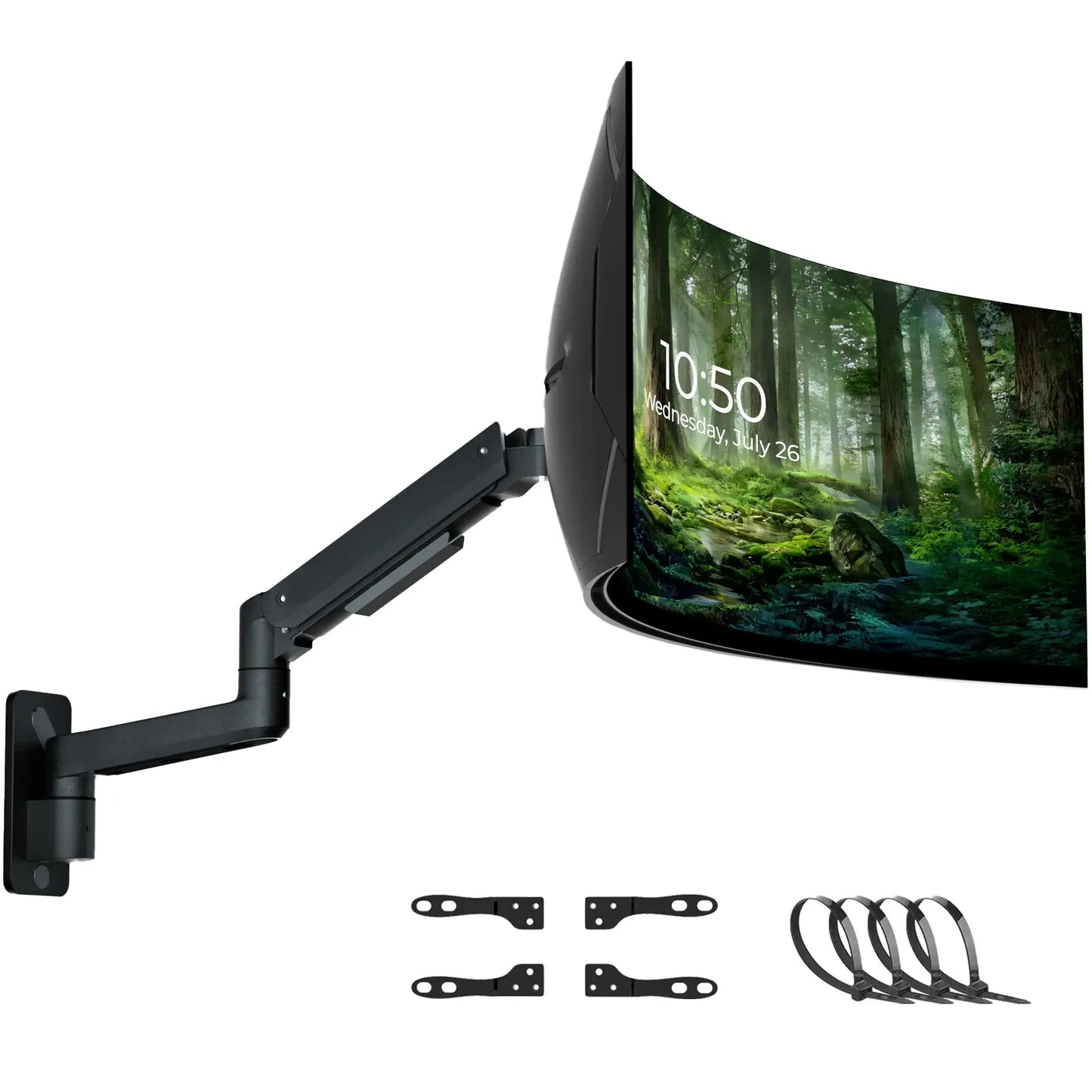 PUTORSEN 17-49 inch Premium Aluminum Heavy Duty Monitor Arm for Ultrawide Screens PUTORSEN