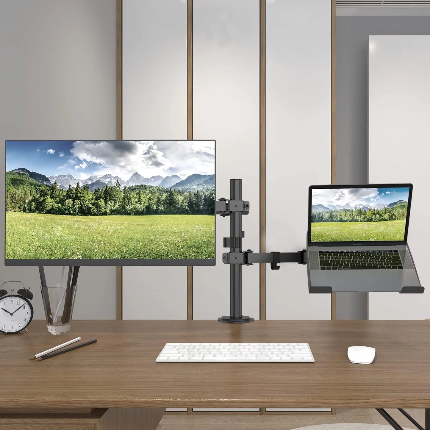 PUTORSEN Double Monitor Arm for 13- to 27-inch PC Screens PUTORSEN