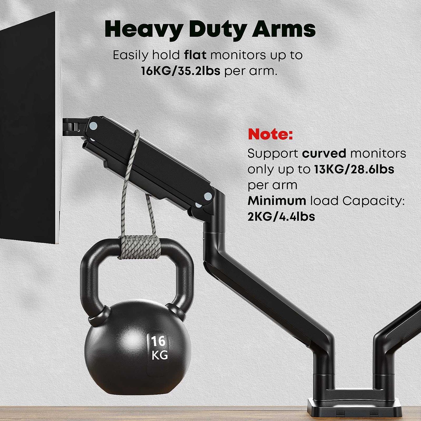 PUTORSEN Dual Monitor Arms for 17 to 35 Inch Screens PUTORSEN