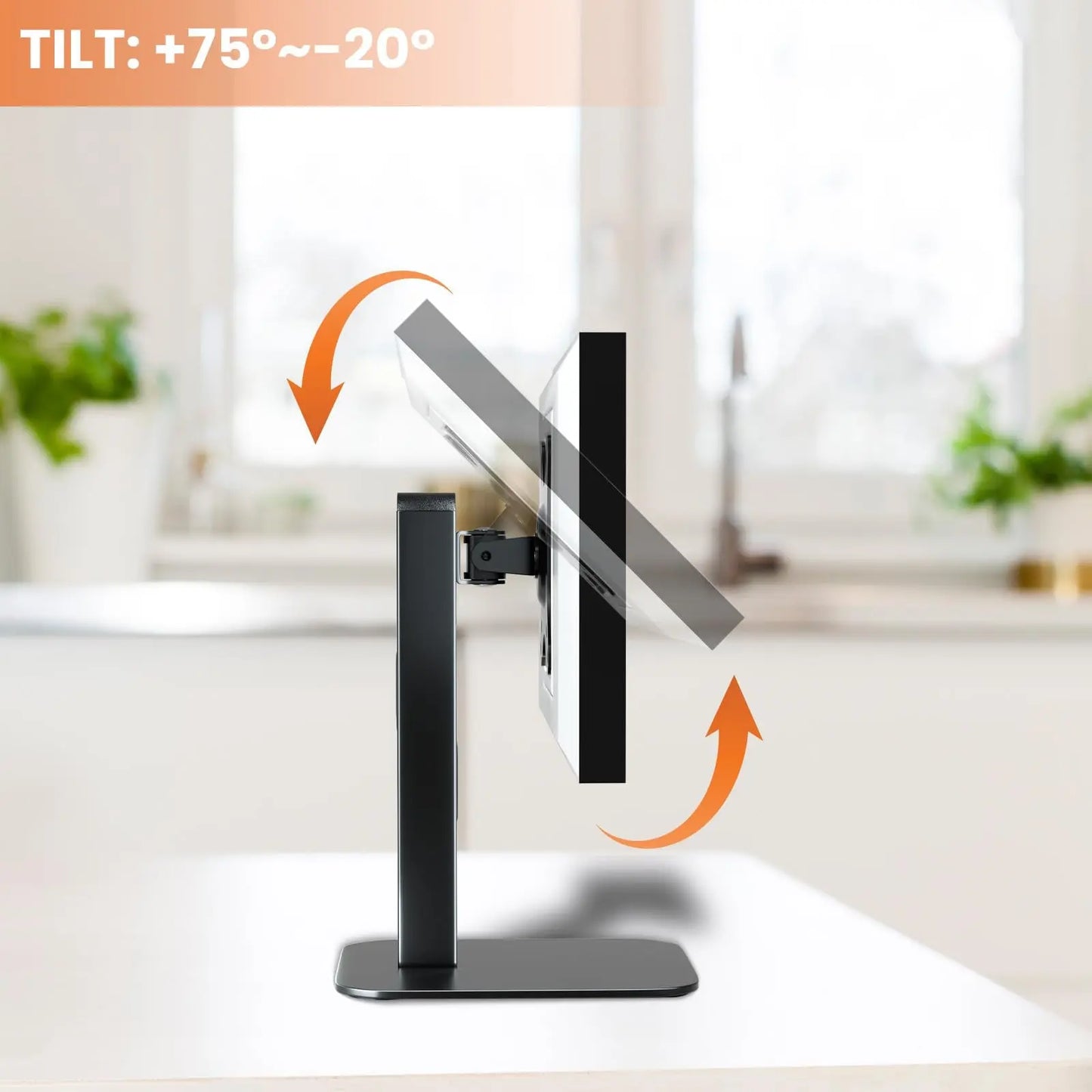 PUTORSEN Echo Show 15 Stand Swivel and Tilt, 360 Degree Screen Rotation,Adjustable Echo Show 15,Holds up to 5.5lbs,Black PUTORSEN
