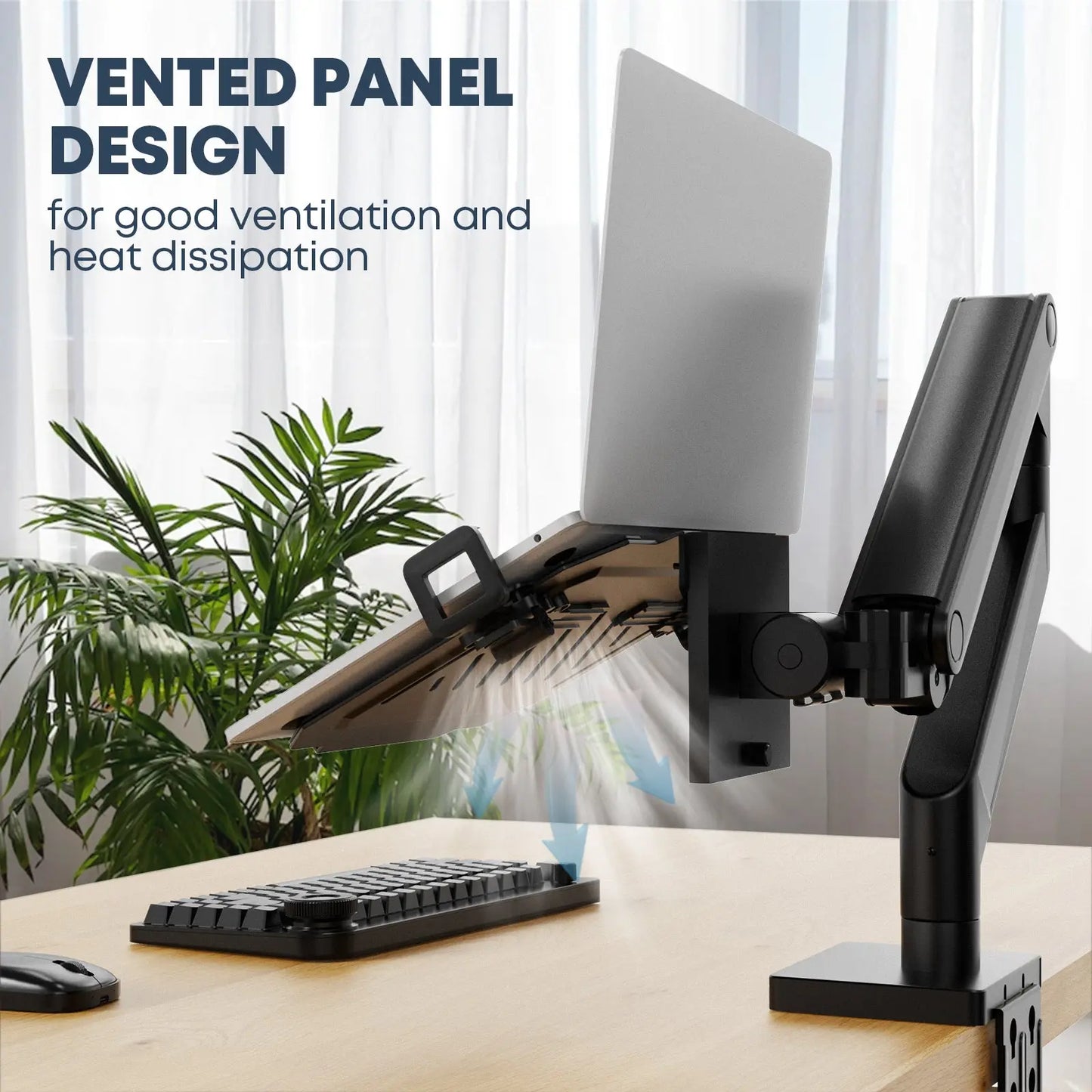 PUTORSEN Laptop VESA Mount Tray Holder for Monitor Arms and Stands PUTORSEN
