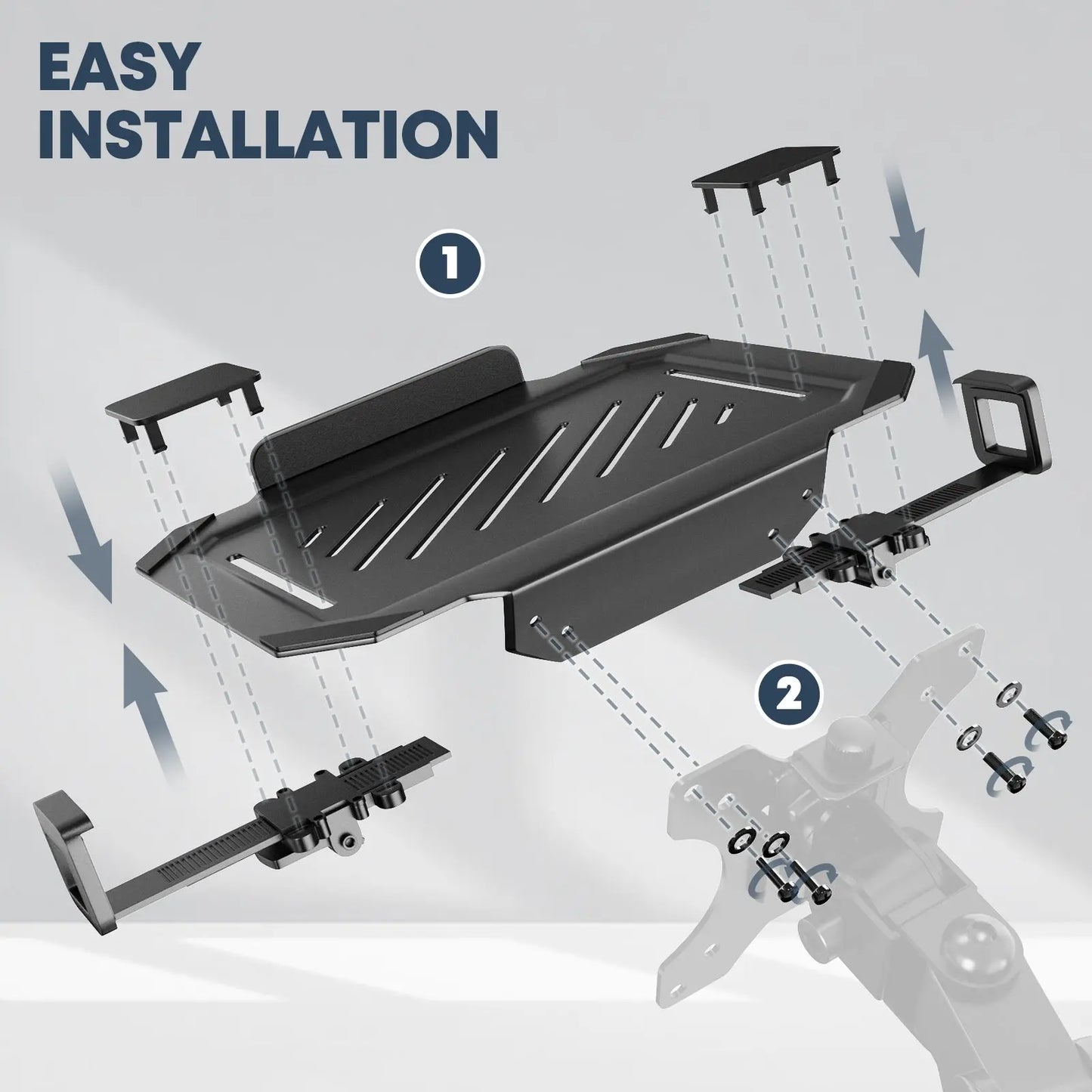 PUTORSEN Laptop VESA Mount Tray Holder for Monitor Arms and Stands PUTORSEN