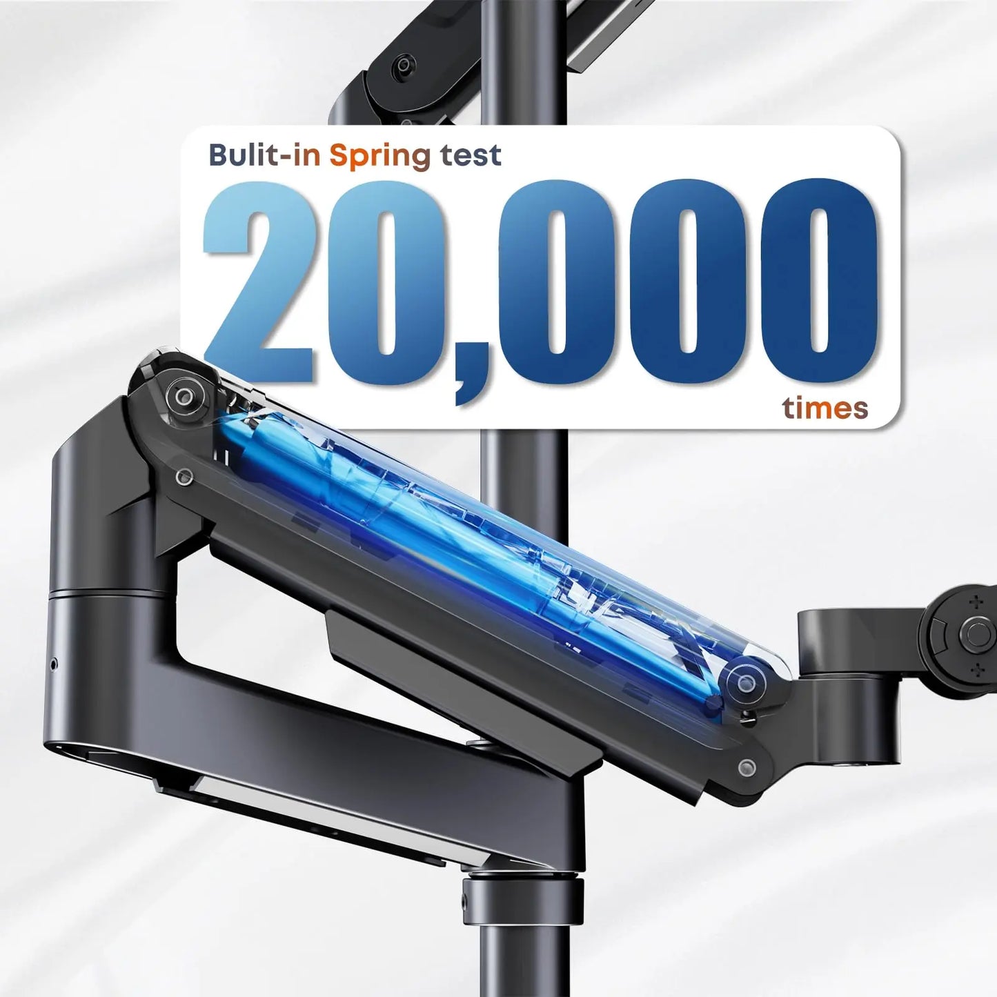 PUTORSEN Triple Monitor Mount for 17-49-inch Screens - Heavy Duty Triple Monitor Arm Desk Mount for Ultrawide Monitors, Fully Adjustment, Max Load 20KG per Screen, VESA 75x75 / 100x100 mm PUTORSEN