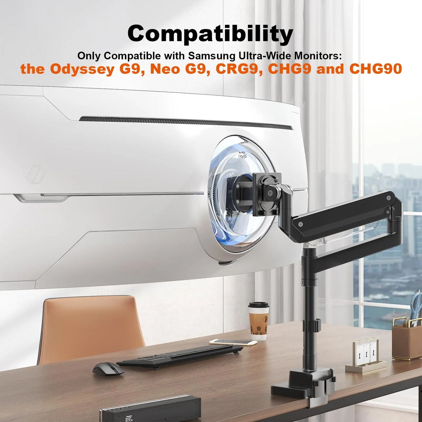 PUTORSEN VESA Adapter Plate Bracket Compatible with Samsung Odyssey G9, Neo G9, CRG9, CHG9 and CHG90 Monitors PUTORSEN
