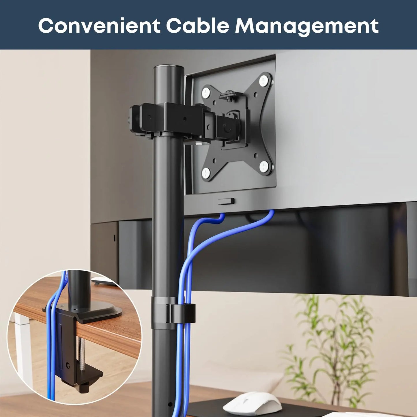 PUTORSEN monitor mount 1 monitor for 17-42 inch monitors & LCD LED TVs PUTORSEN