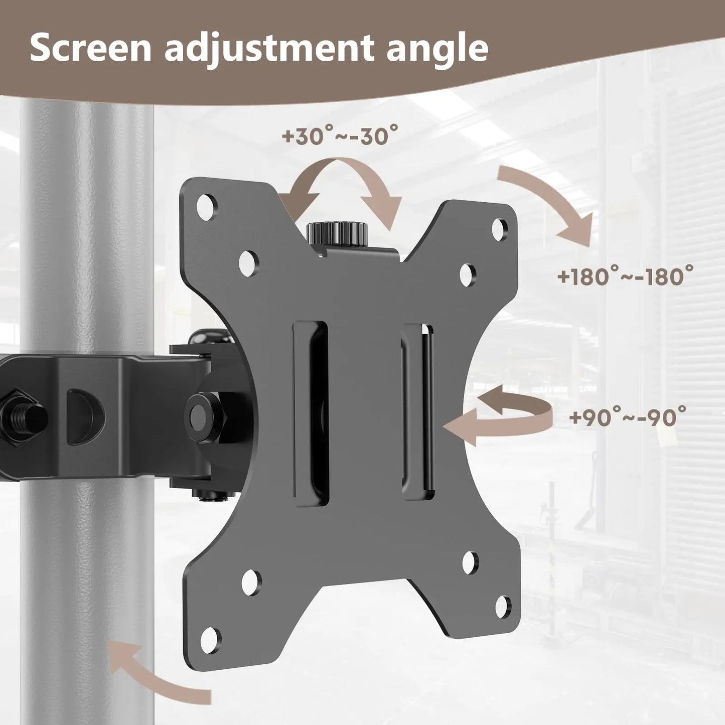 PUTORSEN universal mount Pole mount for 17"-32" screens Supports up to 8kg PUTORSEN