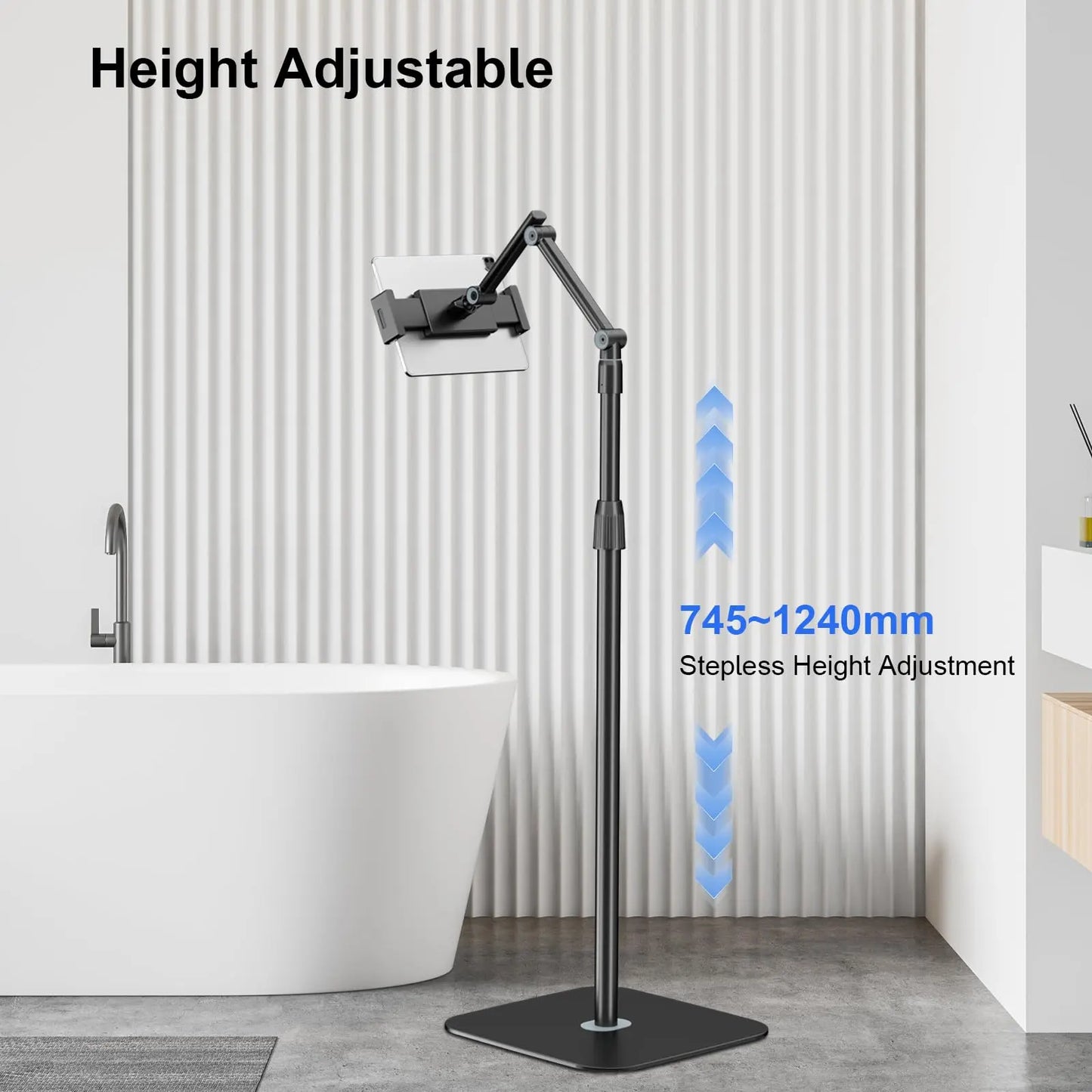 Tablet Bodenständer - Universal Tablet Halterung mit Heavy Duty Base PUTORSEN