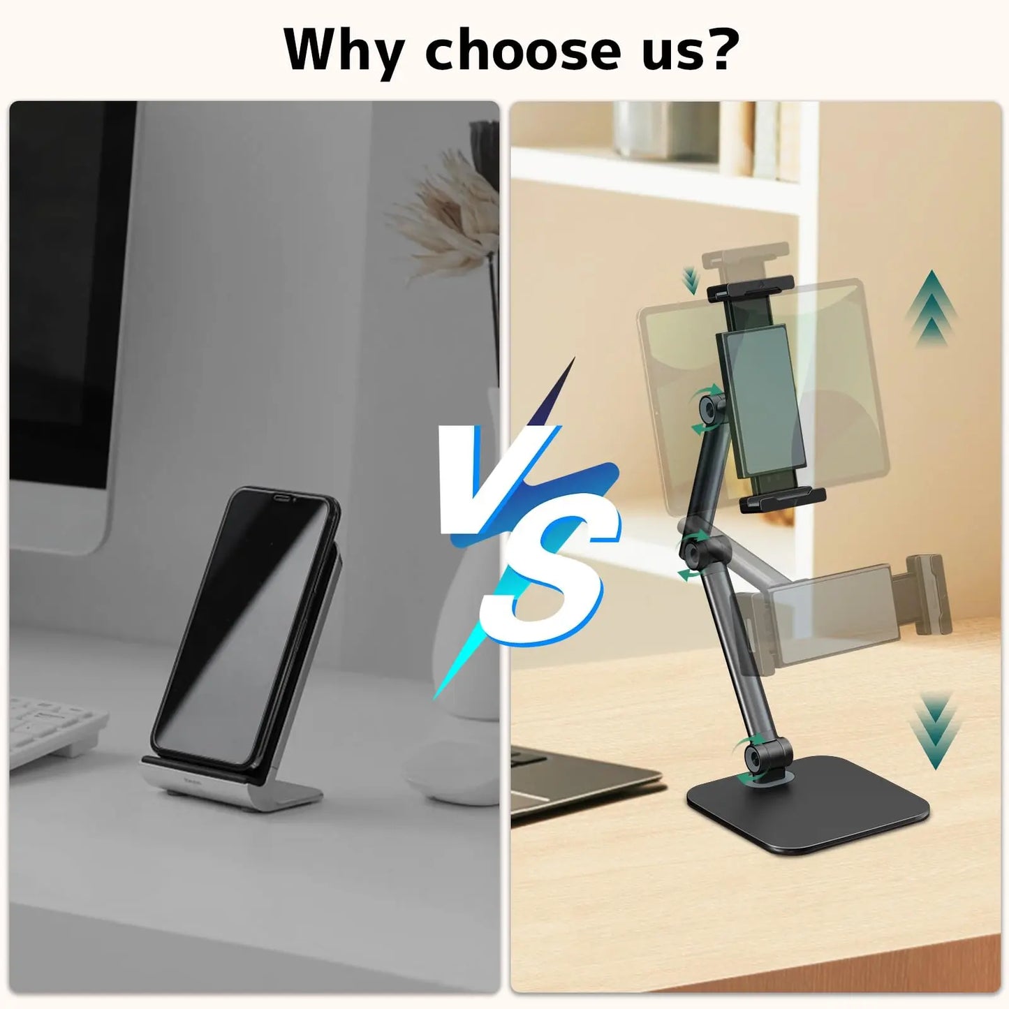 Tablet Stand for Desk, Phone Tabletop Desktop Stand Holde PUTORSEN