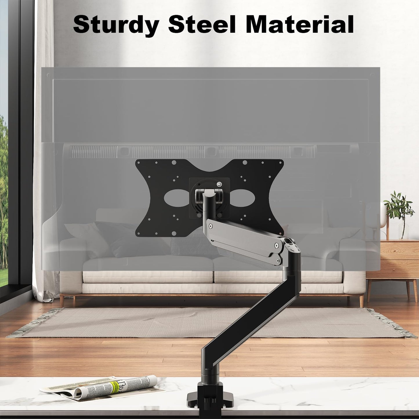 Steel VESA Mount Adapter Plate Bracket for Screens 32" to 55" LED LCD,Allows 100x100, 200x200 Convert to 400 x 200 mm Patterns