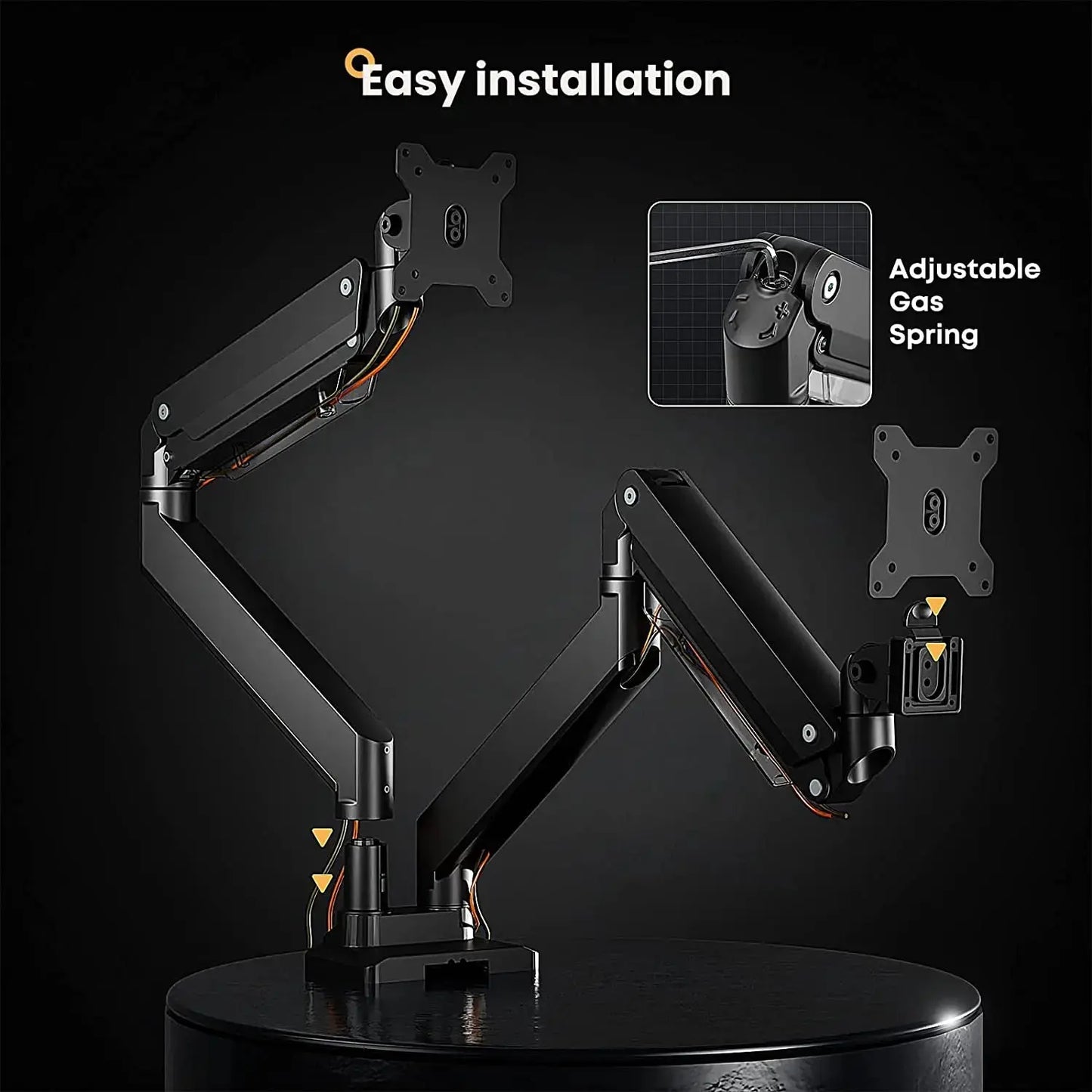 PUTORSEN Premium Heavy Duty Dual Monitor Mount for Most 17 to 35 Inch Screens(副本) PUTORSEN