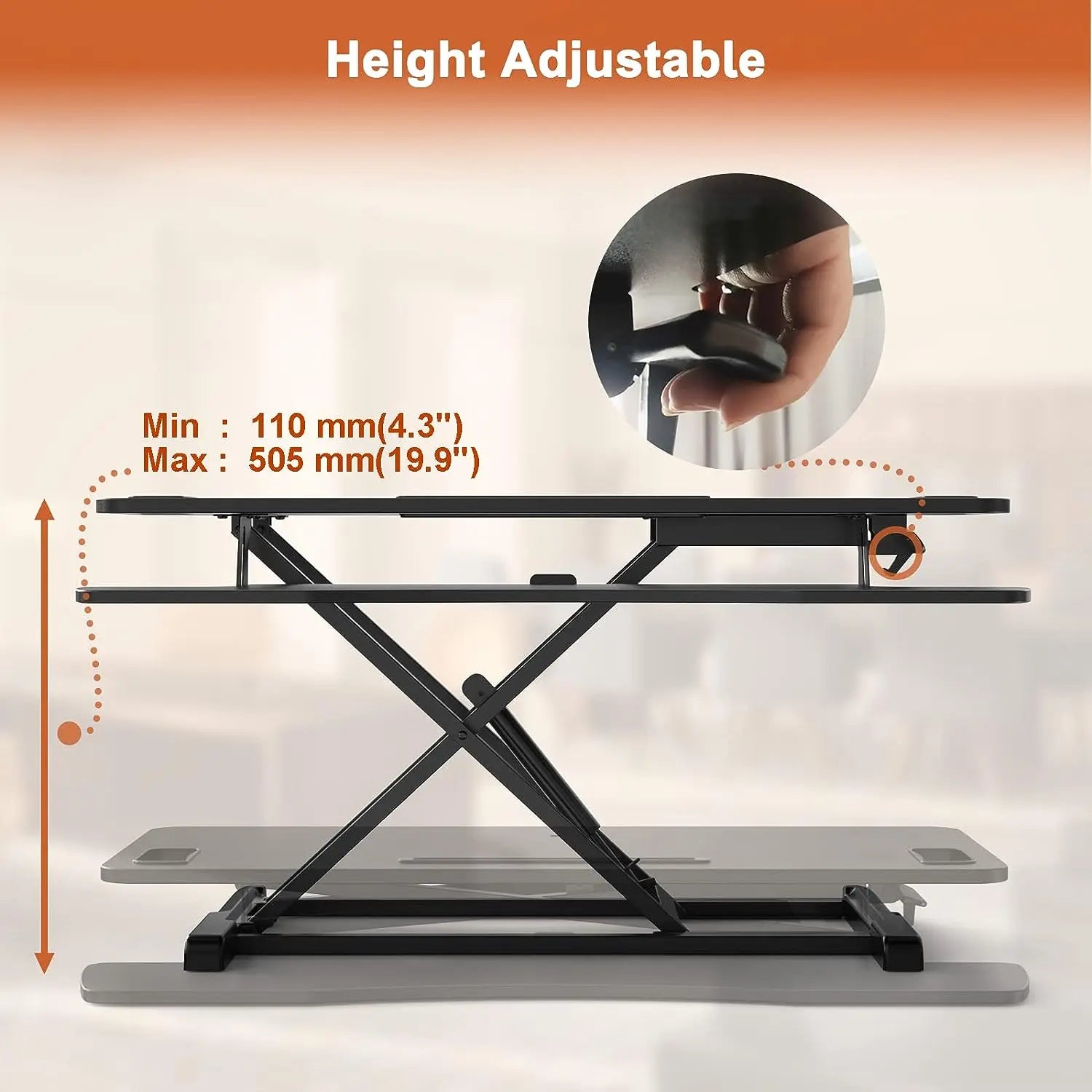 37.4 Inch Standing Desk Converter PUTORSEN