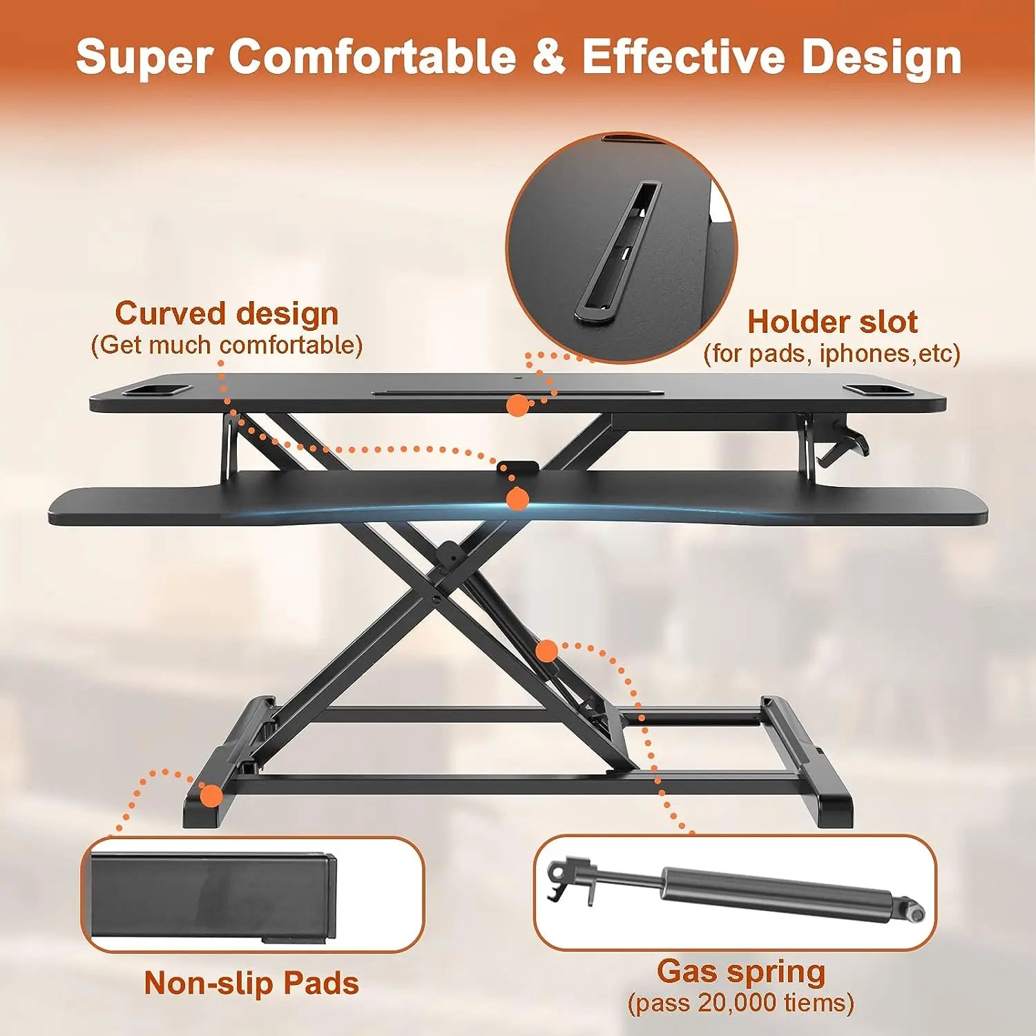 32 Inch Standing Desk Converter - PUTORSEN