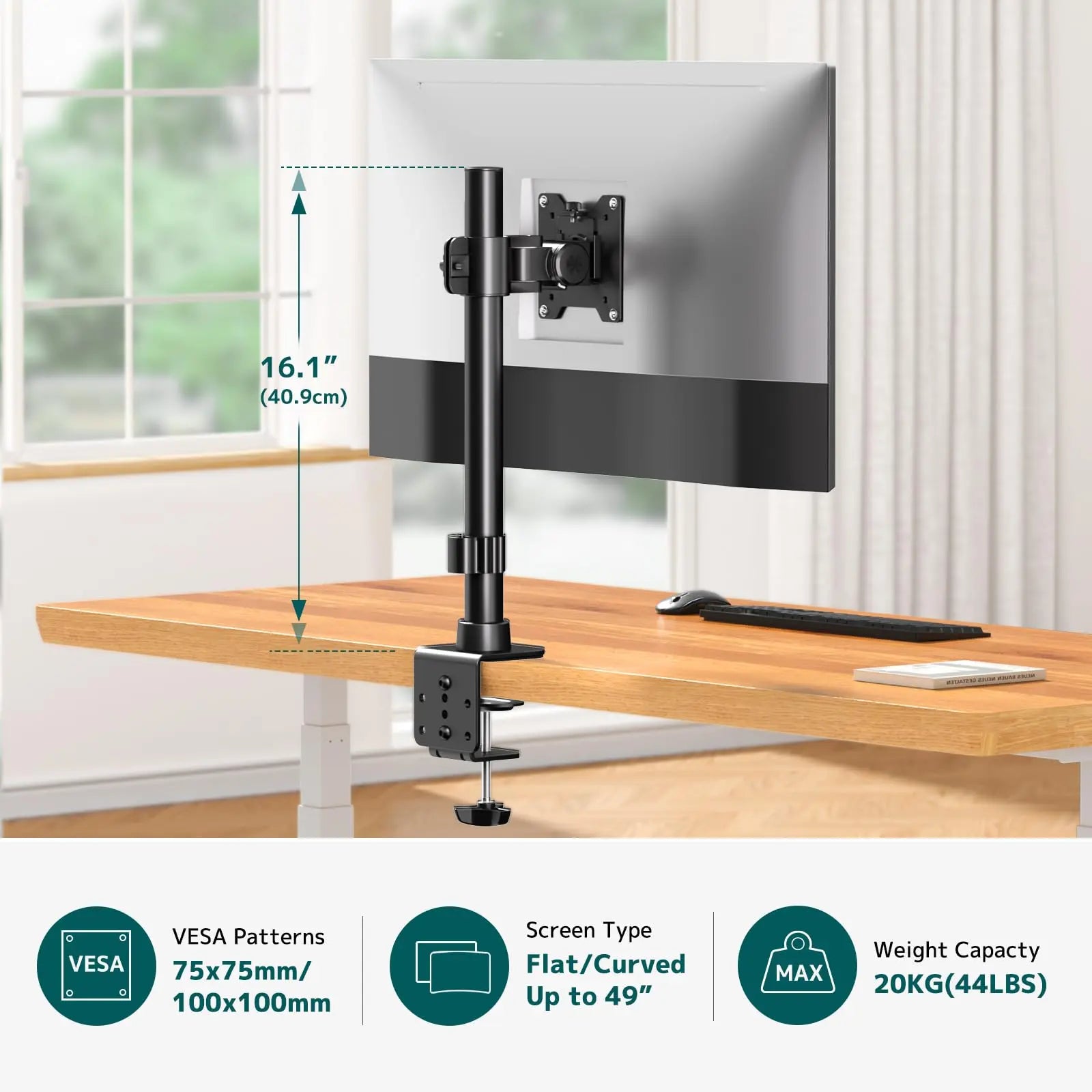 Monitor Arm Ultrawide Heavy Duty 17 49 Inch Single Monitor Mount Hol monitor-arm-ultrawide-heavy-duty-17-49-inch-single-monitor-mount-hol