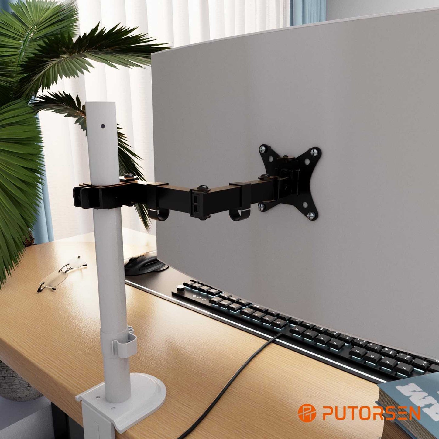 PUTORSEN 17-32 inch Single Monitor Arm PUTORSEN