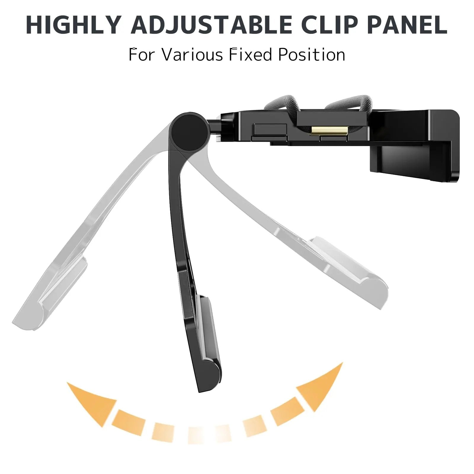 PUTORSEN Adjustable TV-Top Shelf for Screens – No-Drill Screen Shelf with Double Anti-Slip Protection, Fits Cable Box, Router, Streaming Devices, Apple TV, Easy 3-Second Installation, Black PUTORSEN