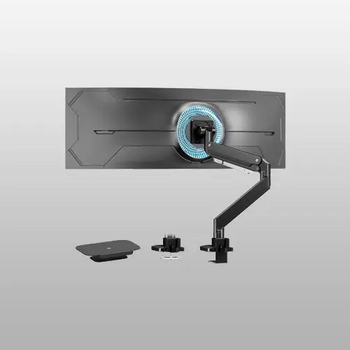 PUTORSEN Dual Monitor Wall Mount, Horizontal Assembly Mount for 2 Monitor Screens up to 35 inches, Max. 10kg per Arm PUTORSEN