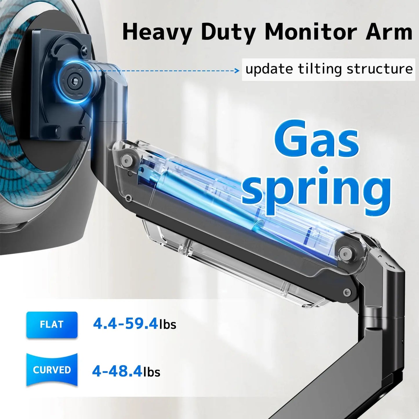 PUTORSEN Dual Monitor Wall Mount, Horizontal Assembly Mount for 2 Monitor Screens up to 35 inches, Max. 10kg per Arm PUTORSEN