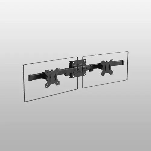 PUTORSEN Dual Monitor Wall Mount, Horizontal Assembly Mount for 2 Monitor Screens up to 35 inches, Max. 10kg per Arm, VESA 75x75/100x100mm PUTORSEN