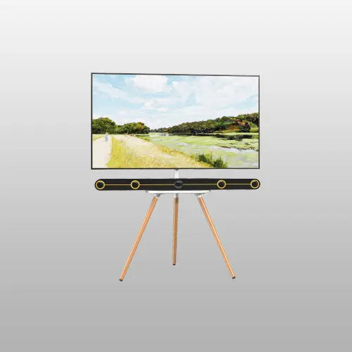 PUTORSEN Easel TV Floor Stand for Most 43 to 65 Inch Screens with woodenTray PUTORSEN