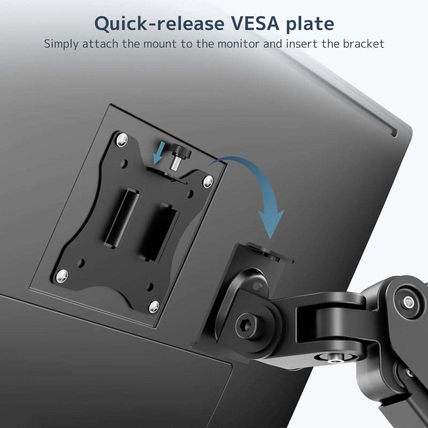 PUTORSEN Height Adjustable Lever Monitor Mounting Arm for 17-32 inch screens PUTORSEN