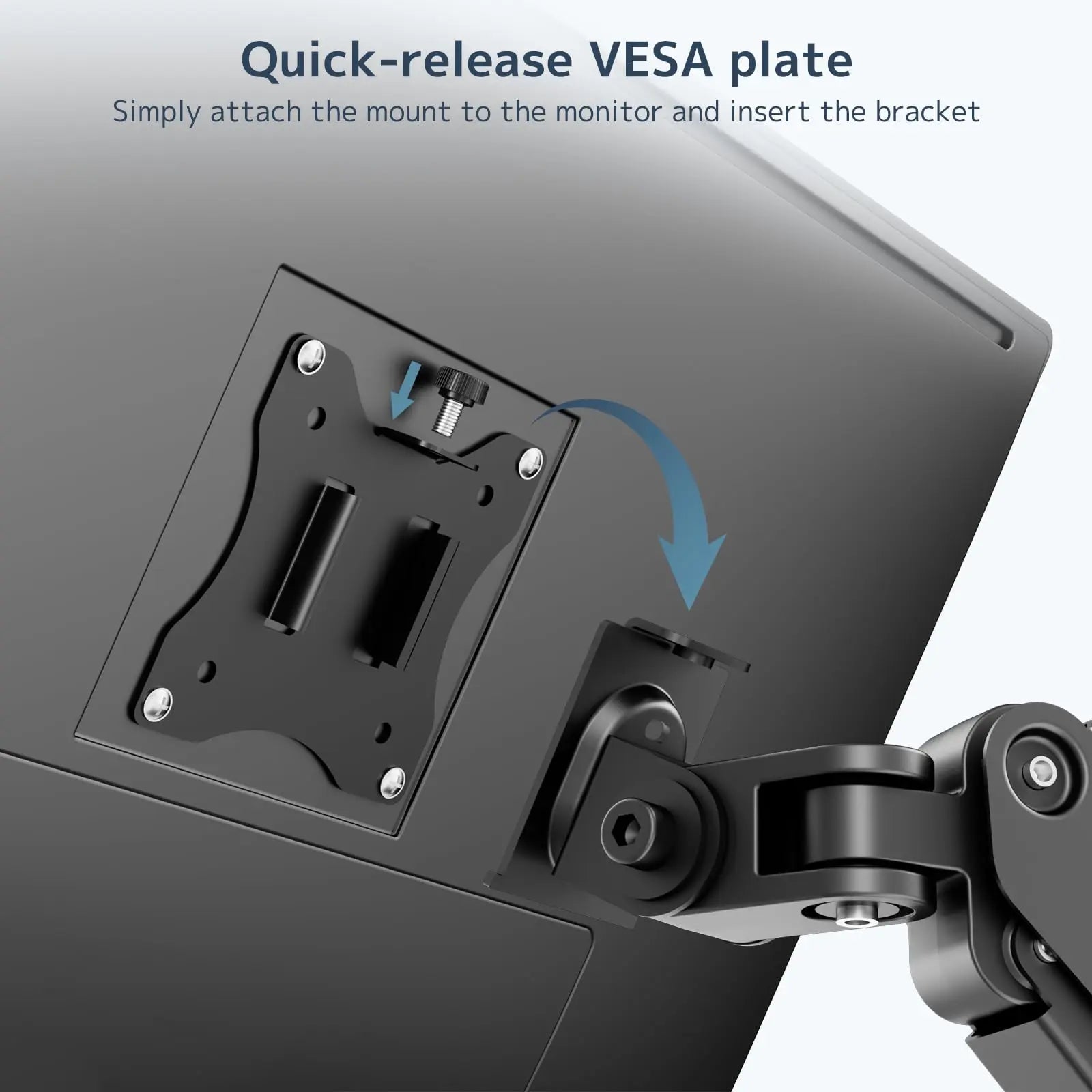 PUTORSEN Height Adjustable Lever Monitor Mounting Arm for 17-32 inch screens PUTORSEN