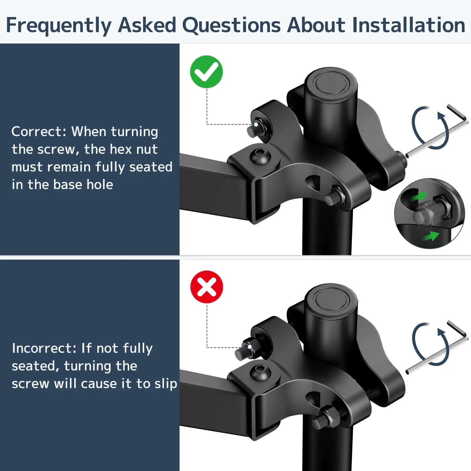 PUTORSEN Height Adjustable Lever Monitor Mounting Arm for 17-32 inch screens PUTORSEN