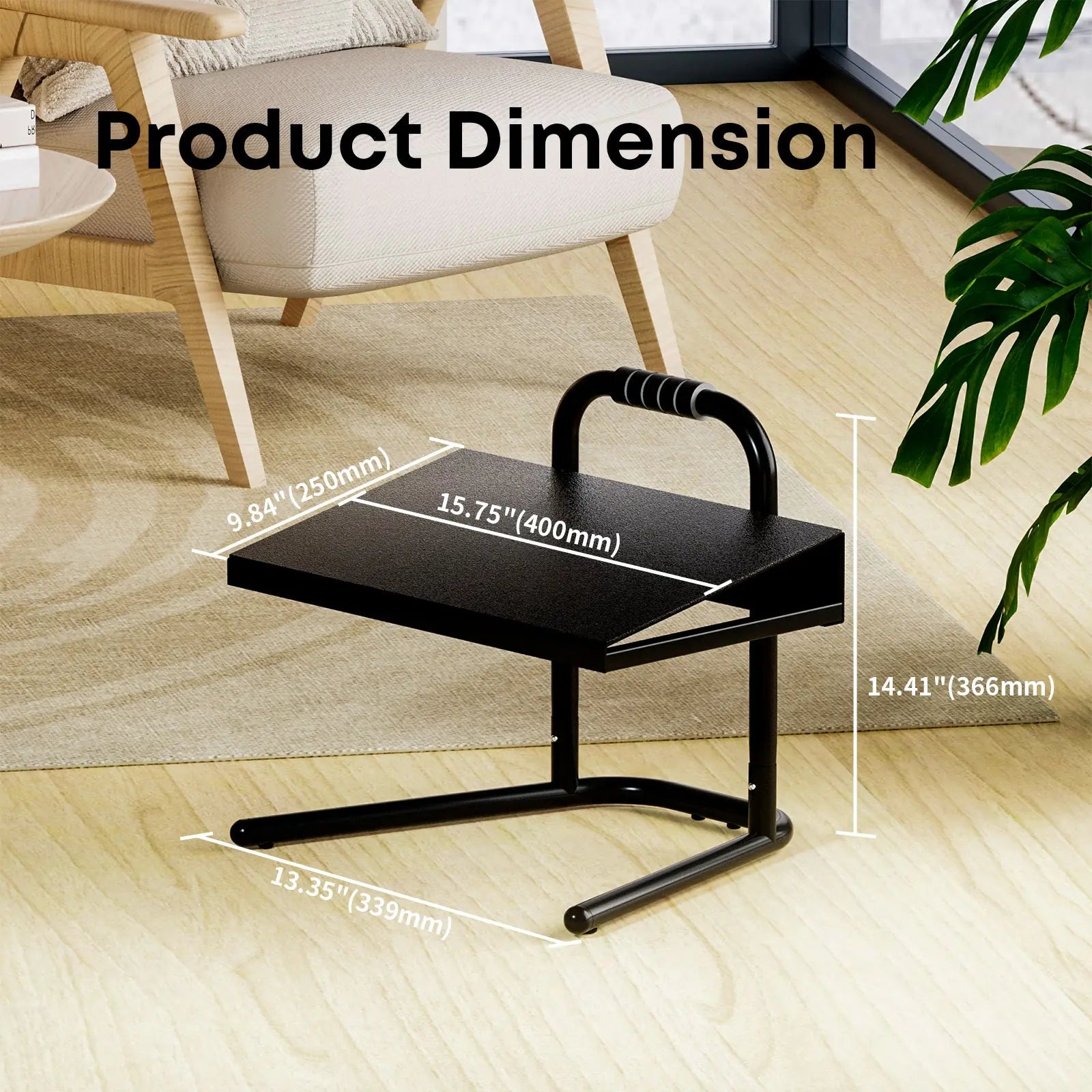 PUTORSEN Height Adjustable Standing Foot Rest with Soft Grip Handle PUTORSEN