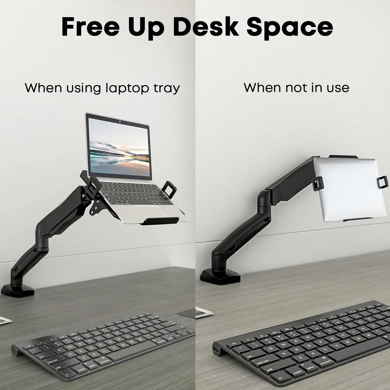 Computer Arm Rnib PUTORSEN 2 in 1 Laptop Arm Mount for Desk, Fit 12-17'' Notebook & 17-3