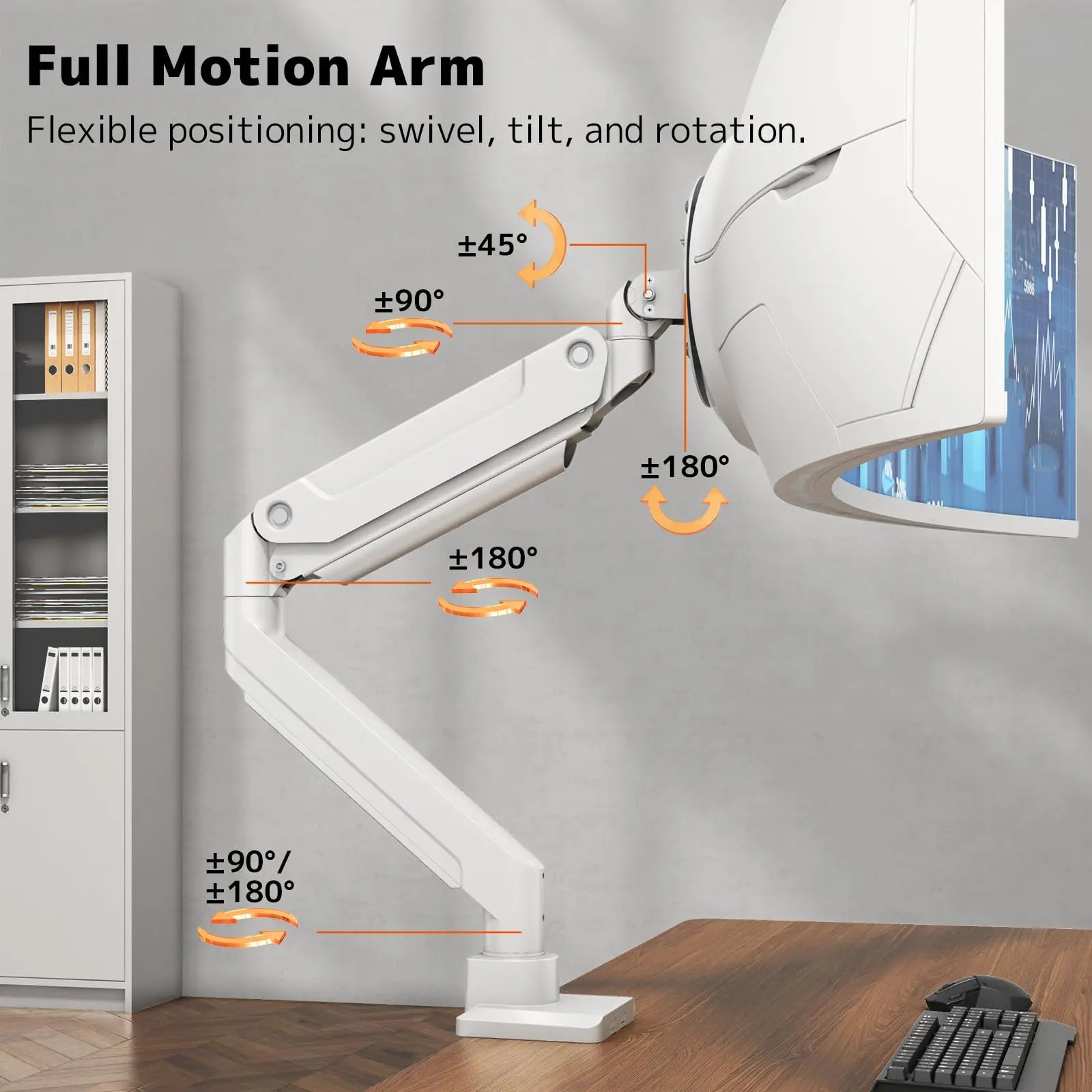 Monitor Halterung Für Ultrawide Bis 49 Zoll (20kg) - Gasfeder