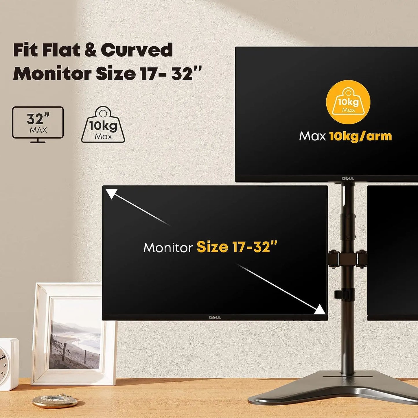 PUTORSEN Monitor Mount 3 Monitors PUTORSEN