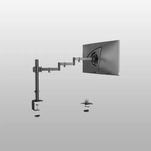 PUTORSEN Monitor Mount, 17-32 Inch Table Monitor Mount, Flexible to Wall Mounting, 710 mm Extra Long Arm, 10 kg, VESA 75/100 mm PUTORSEN