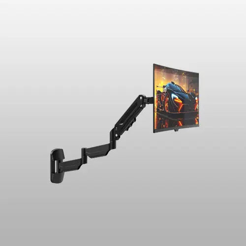 PureMounts Monitorhouder, touchscreen, 17-32 inch, tot 8 kg, VESA 75 en 100, 360 graden draaibaar, in hoogte verstelbaar, kantelbaar, zwart