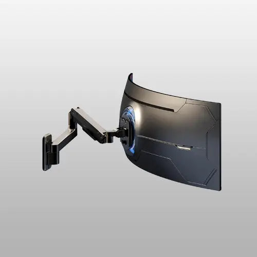 PUTORSEN Monitor Wall Mount for 17-49 Inch Screens up to 20 kg - Heavy Duty Monitor Mount with Height-Adjustable Tilt Rotation and Swivel Function, Black PUTORSEN