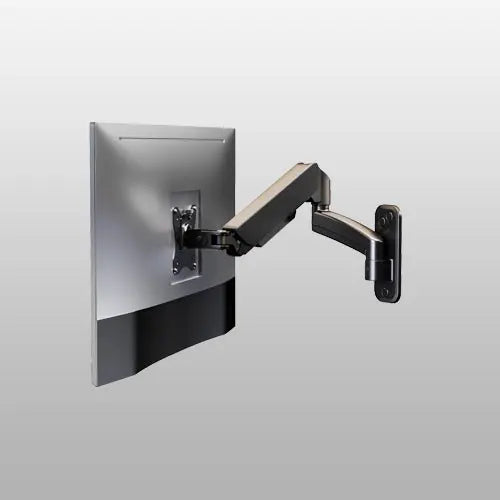 PUTORSEN Monitor Wall Mount for PC Monitor - For 17 to 32 Inch Screens, Height Adjustable Single Arm Swivel and 360° Rotatable Gas Spring Arm, Max. 9 kg PUTORSEN