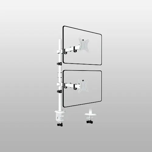 PUTORSEN Monitor mount 2 monitors Vertical (80cm pole) pole height-adjustable for 17"-32" inch screens PUTORSEN