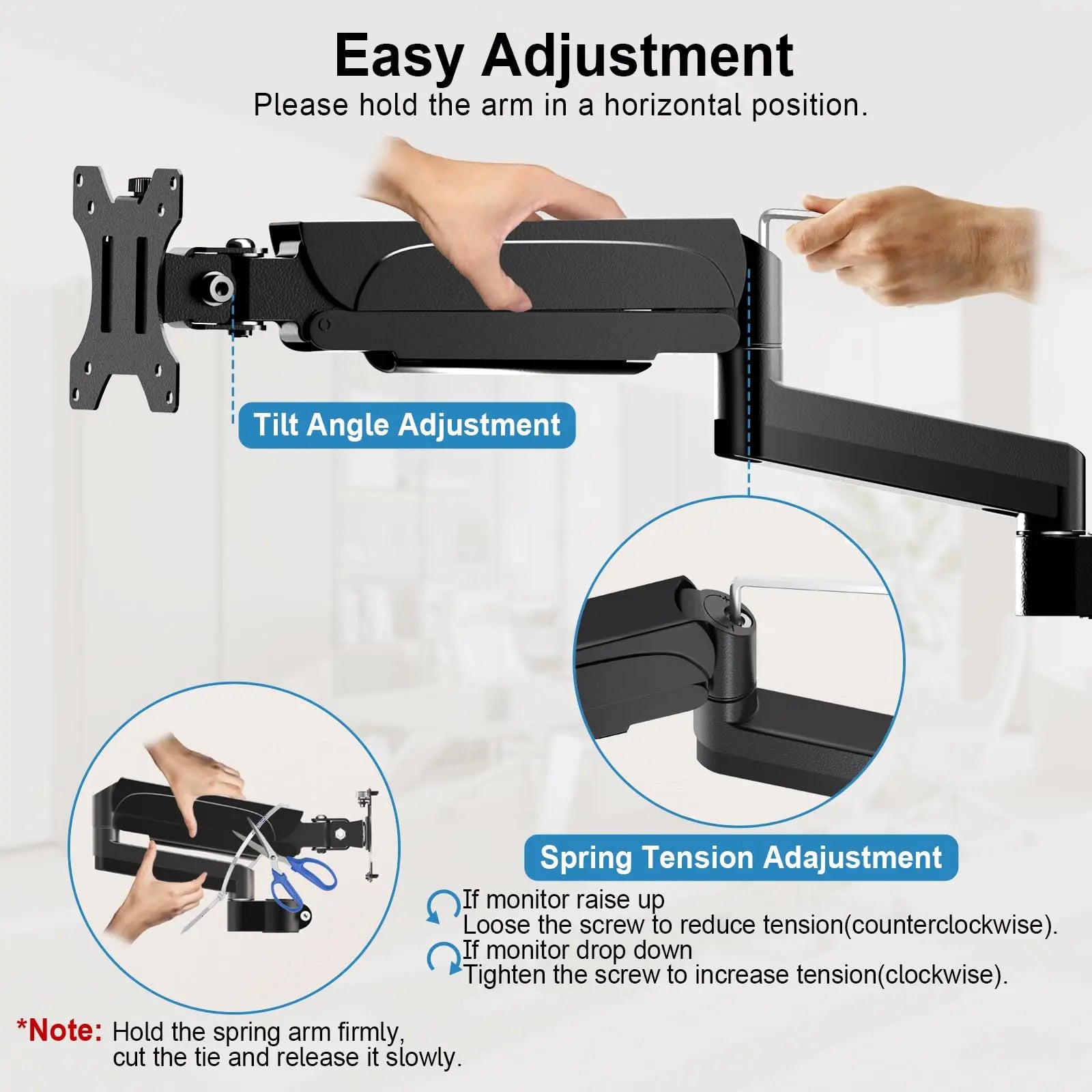 PUTORSEN Monitor stand for 3 monitors for 17-32 inch screen PUTORSEN