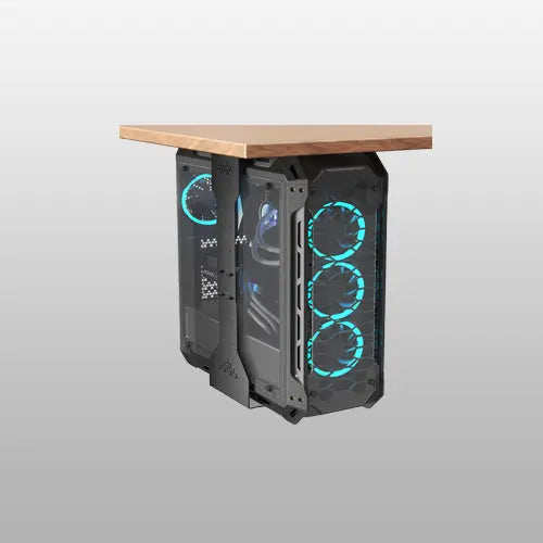 PUTORSEN PC Halterung unter Schreibtisch, Maximale Breite bis zu 340 mm, bis zu 35 kg Tragfähigkeit, PC Untertisch Halterung mit Schutzpolster PUTORSEN