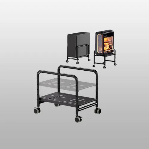 PUTORSEN PC Stand with Casters - Height-Adjustable Under-Desk PC Cart for Mid-Tower PC Cases, Supports up to 30 kg, Case Width up to 25.4 cm PUTORSEN