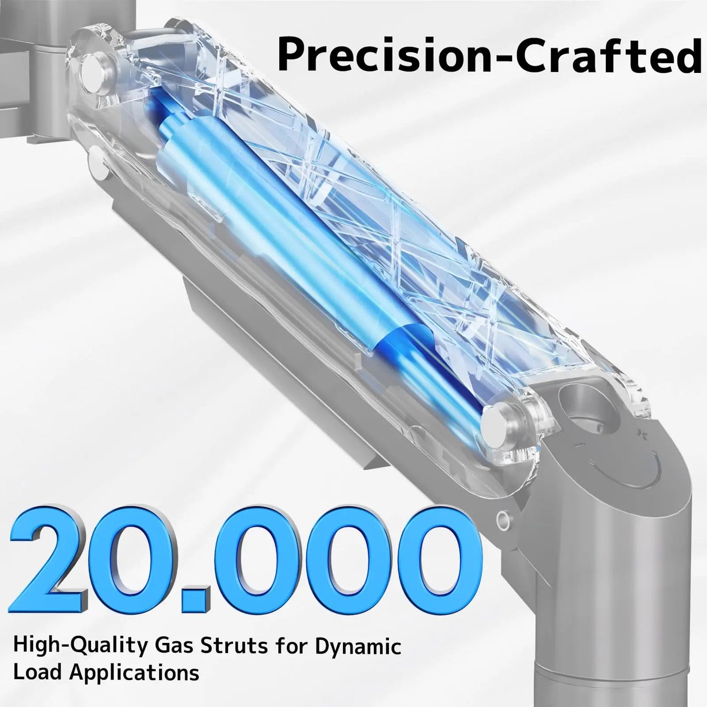 PUTORSEN Single Monitor Arm Heavy-Duty for 17-49 inch Screen - Supports Up to 44 lbs,Ultrawide Full Motion Monitor Arm Desk Mount for Office & Gaming, Black PUTORSEN