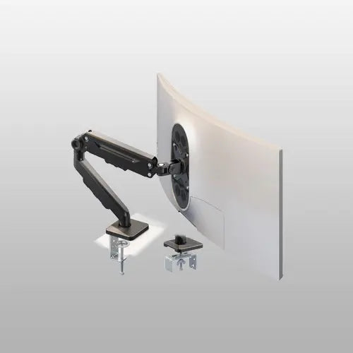 PUTORSEN Single Monitor-Arm for 17-40-Inch Screens - Heavy Duty Gas Spring Adjustable Desk Mount for Flat & Curved Monitors PUTORSEN