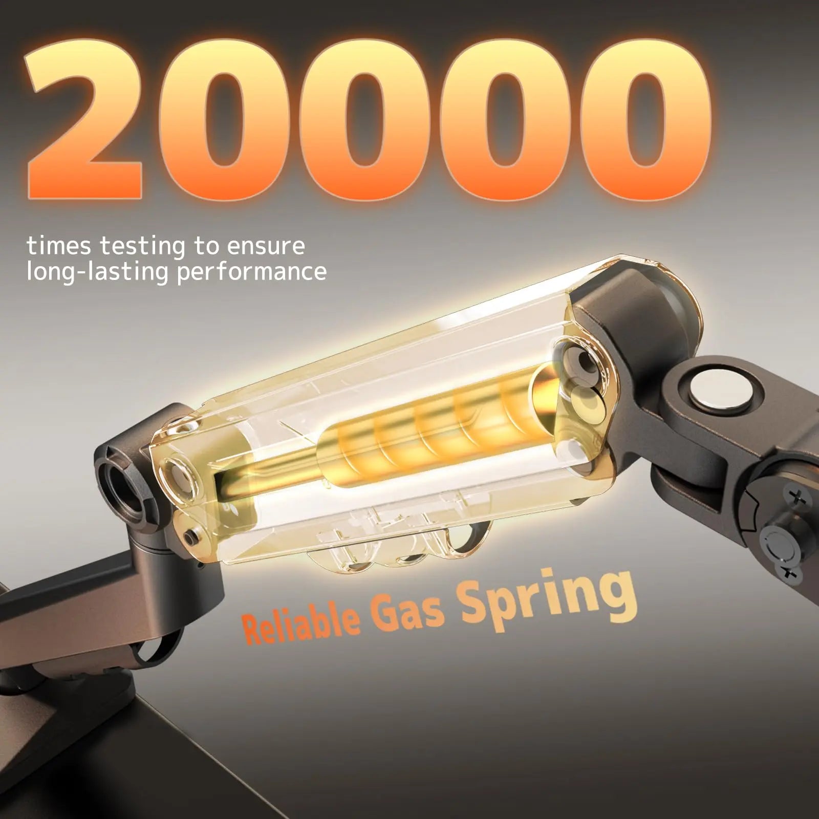 PUTORSEN Single Monitor-Arm for 17-40-Inch Screens - Heavy Duty Gas Spring Adjustable Desk Mount for Flat & Curved Monitors PUTORSEN