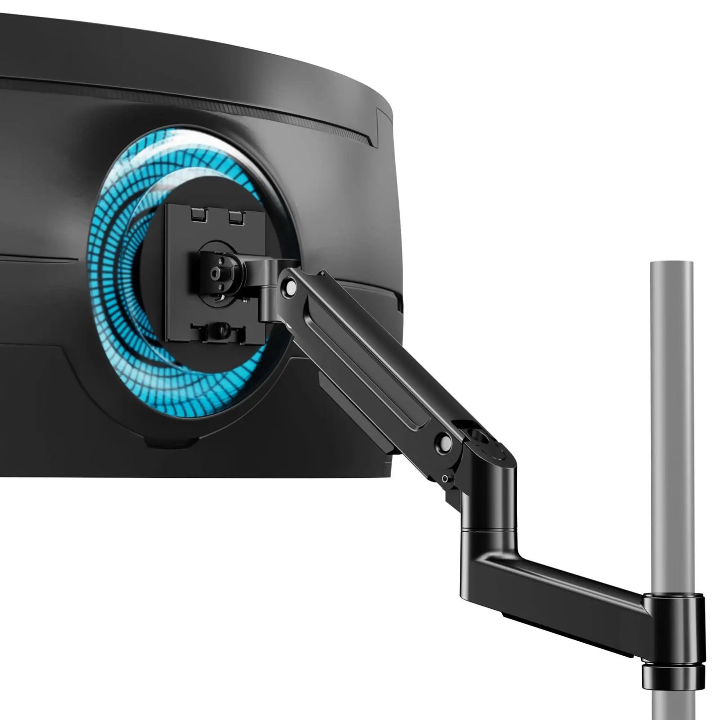 PUTORSEN Single Monitor Mount for 17-49 Inch Flat & Curved Screens, Gas Spring Arm Accessory, Swivel and Tilt, Individual Gas Spring Arm Components (Without Pole and Base), Max 20 kg, VESA 75x75/100x100mm PUTORSEN