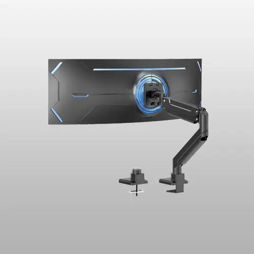 PUTORSEN Soporte para Monitor de 17 a 49 Pulgadas, soporte de aluminio para pantallas planas o curvas, admite hasta 20 kg, compatible con VESA 75 × 75/100 × 100 mm PUTORSEN