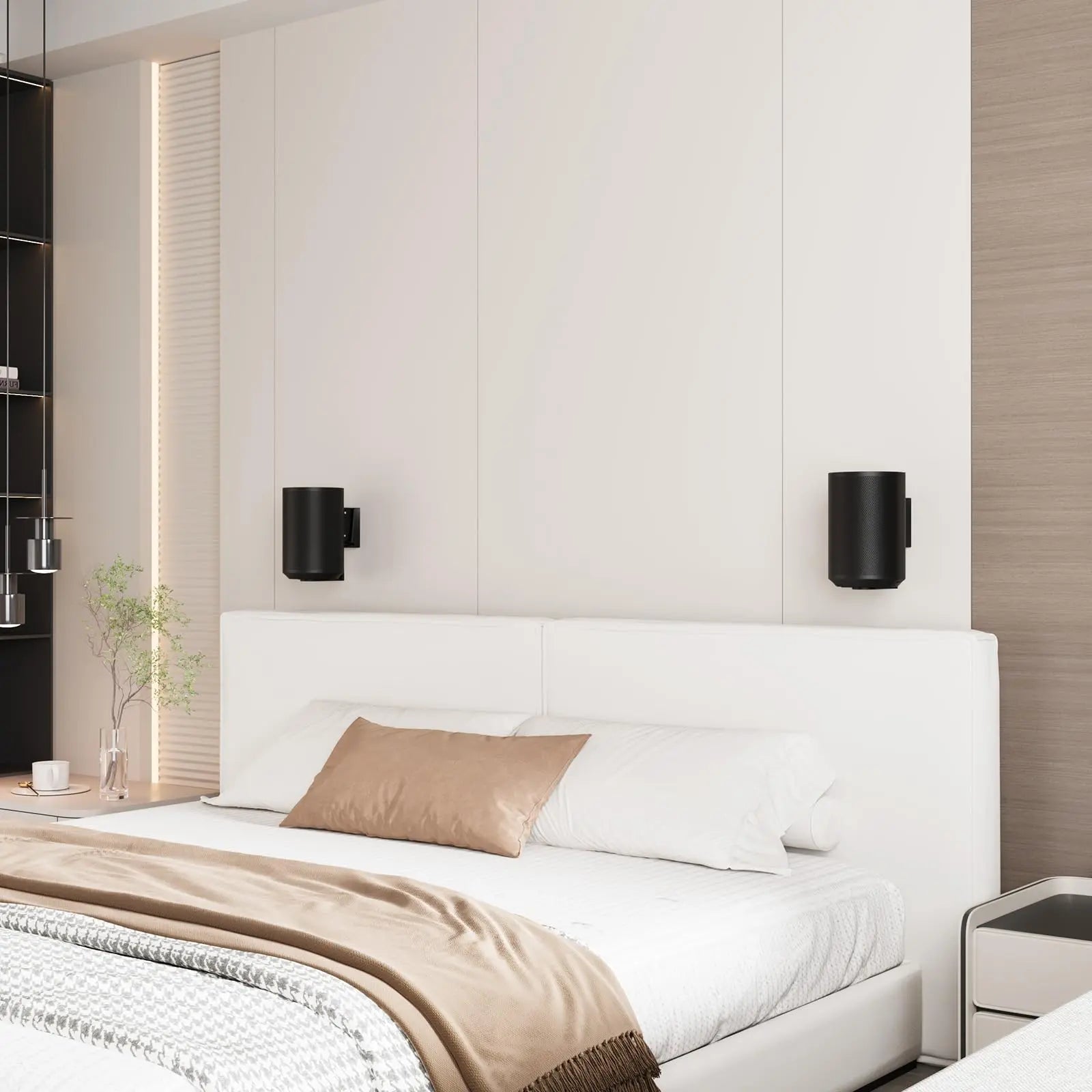 PUTORSEN Speaker Wall Mount for Sonos Era 100,Tilt & Swivel Speaker Shelf Bracket for Better Audio Enjoyment,Cable Management, 2 Pack PUTORSEN