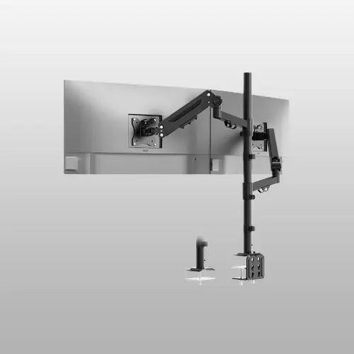 PUTORSEN Stacked Monitor Mount - Extra Tall Vertical Monitors Stand for 17-40 Inch Screen, Fully Adjustable and Hold 26.4 lbs per Arm, VESA 75/100 mm PUTORSEN